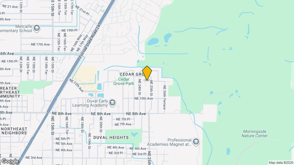 1135 NE 24th Terrace Map and Location Details