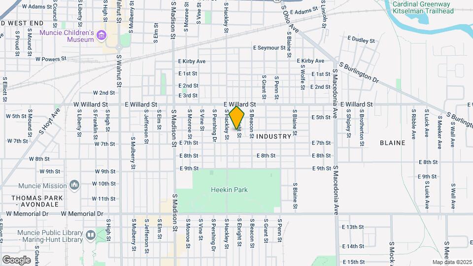 1311 S Ebright St Map and Location Details