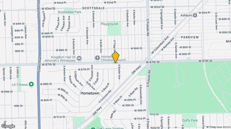 4215 W 87th St Map and Location Details
