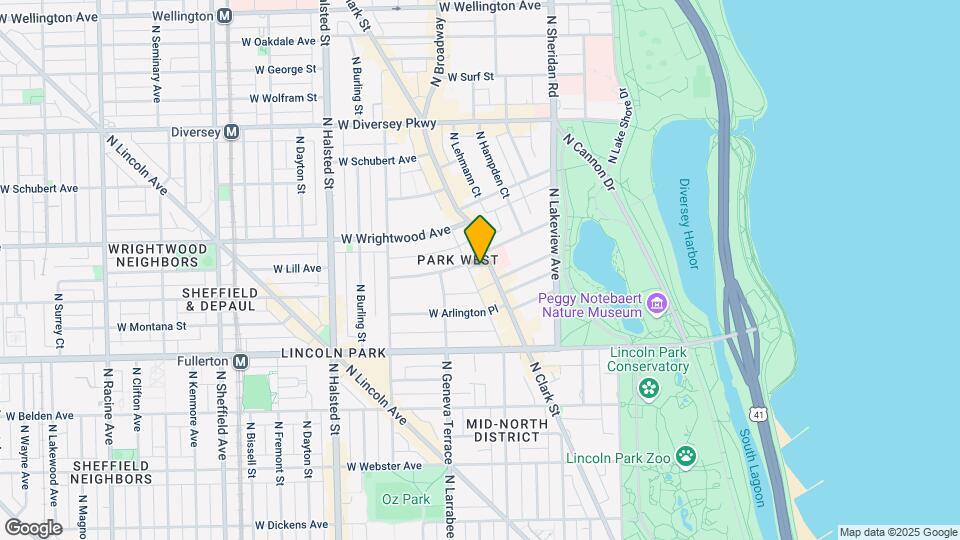 2514-2518 N Clark St Mapa y Detalles de la Ubicación