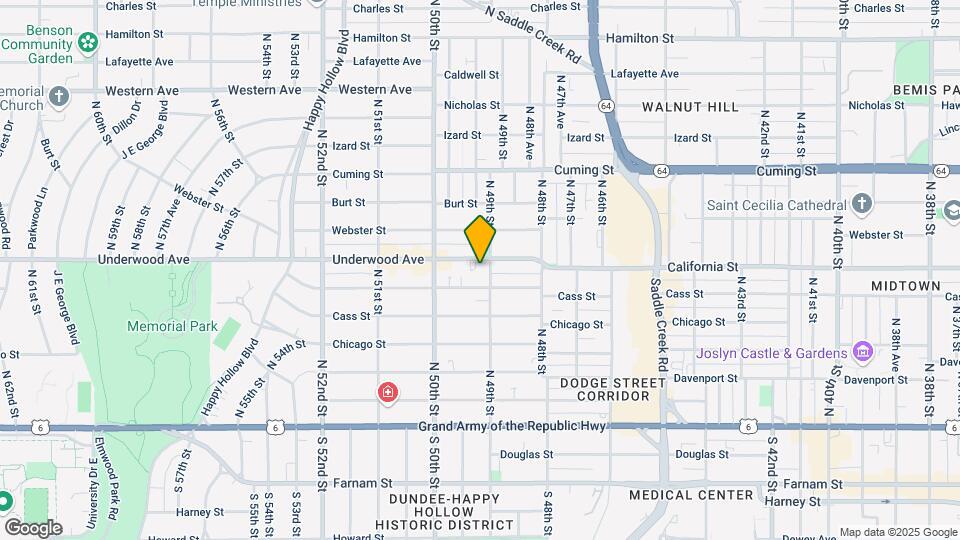 4903 Underwood Ave Map and Location Details
