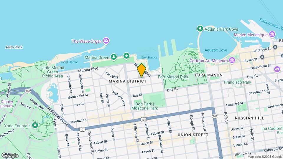 1585 Beach St Map and Location Details