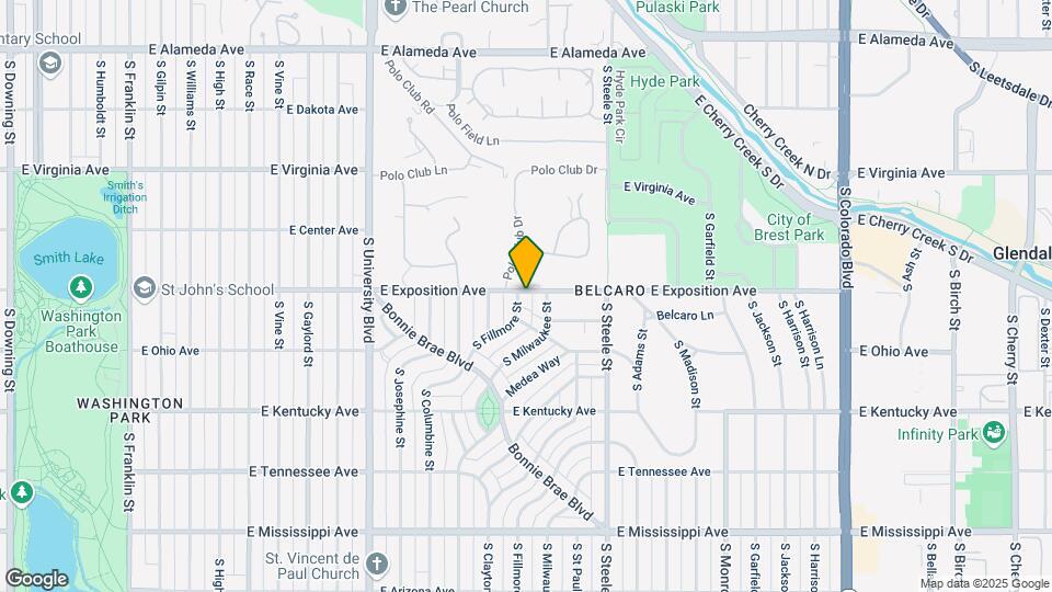 700 S Fillmore St Map and Location Details