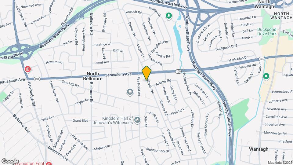 1250 Oakfield Ave Map and Location Details