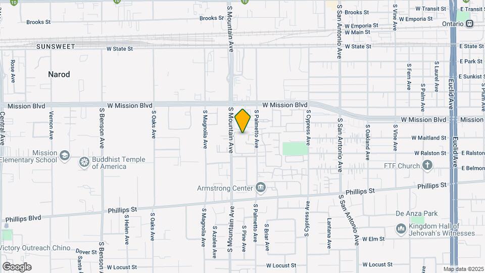 947 S Mountain Ave Map and Location Details