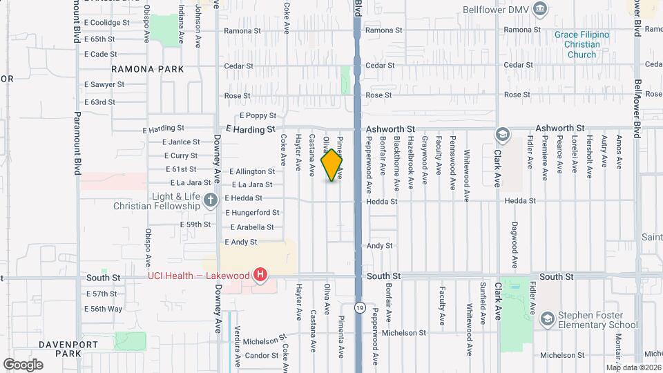 6026 Oliva Ave Map and Location Details