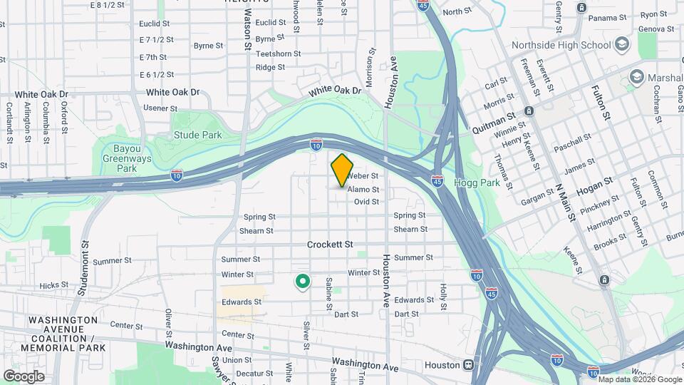 1705 Alamo St Map and Location Details