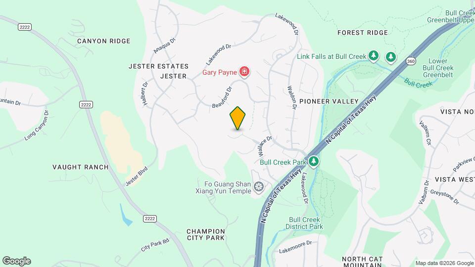 6504 Twin Creek Hollow Map and Location Details