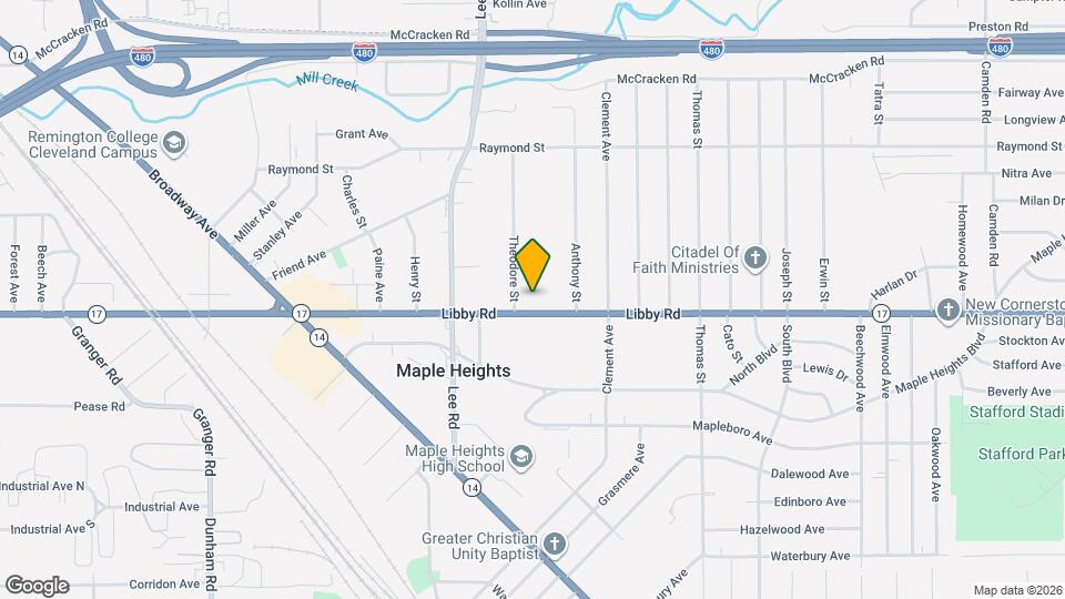 16775 Libby Rd Map and Location Details