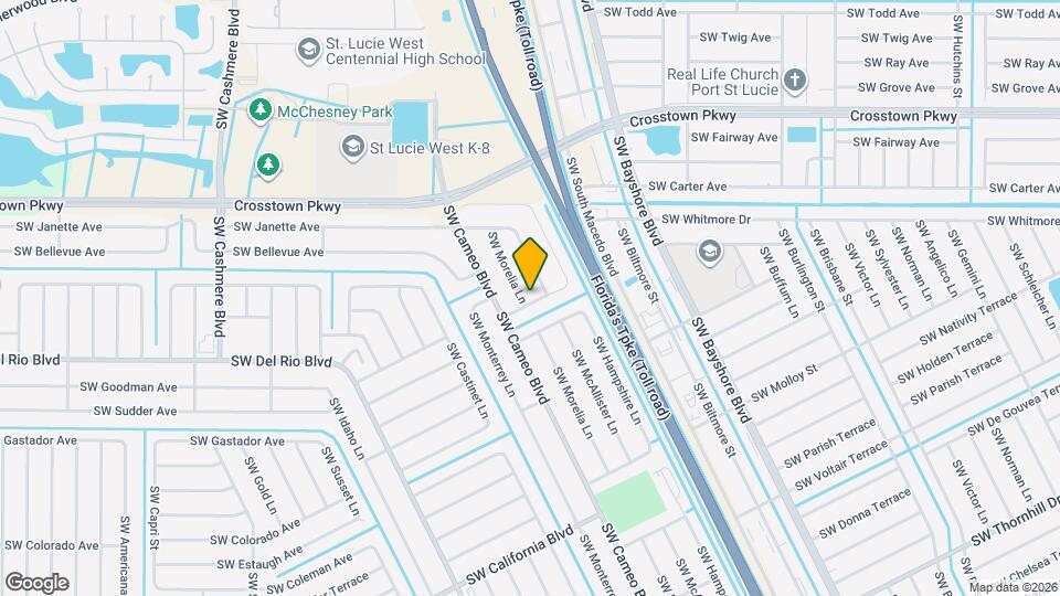 1689 SW Morelia Ln Map and Location Details