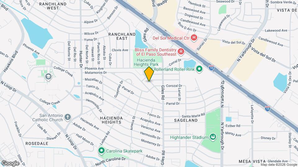 7736 Ranchland Dr Map and Location Details