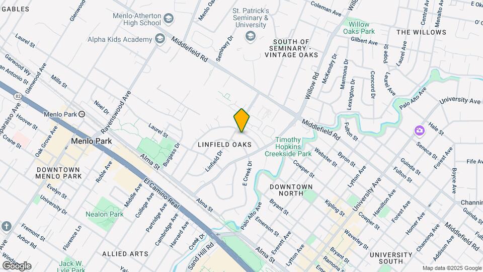 285 Waverley St Map and Location Details