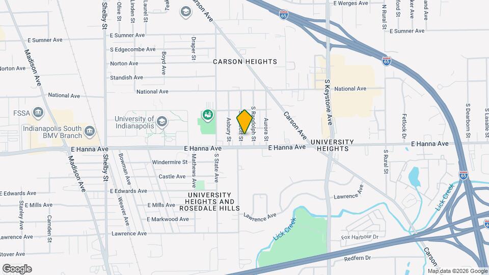 3933 S Walcott St Mapa y Detalles de la Ubicación