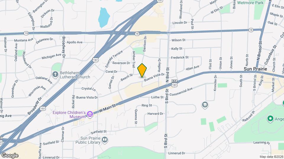 1010 Buena Vista Dr Map and Location Details