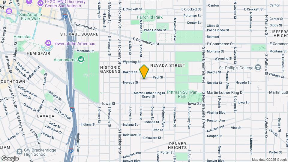 809 Nevada St Map and Location Details