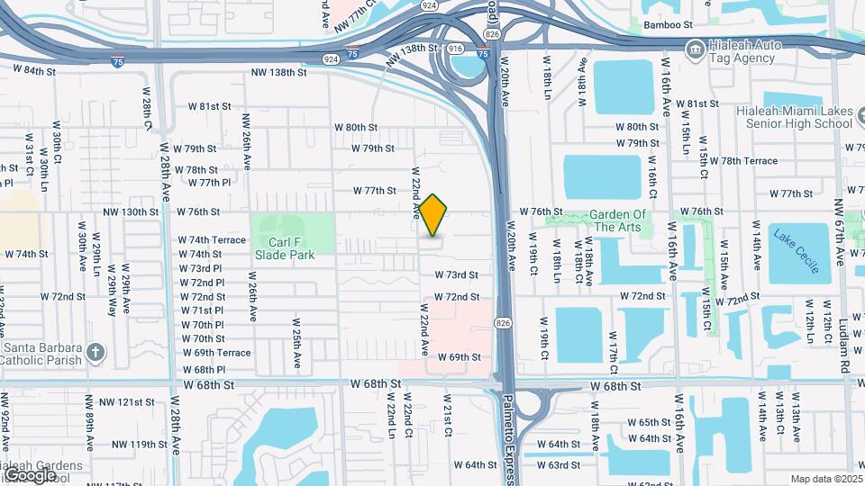 7497 W 22nd Ave Map and Location Details