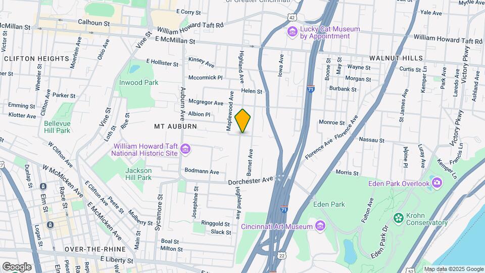 2142 Highland Ave Map and Location Details