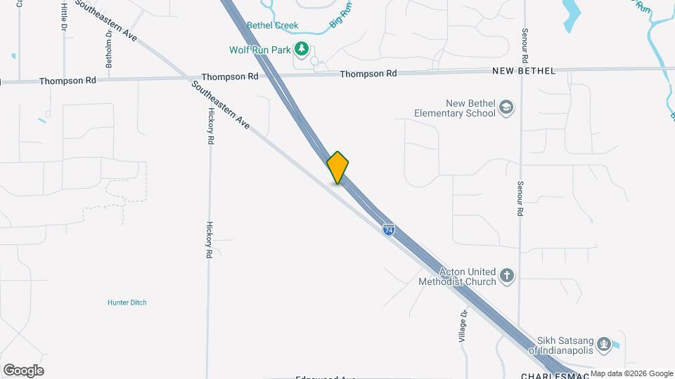 10166 Southeastern Ave Map and Location Details