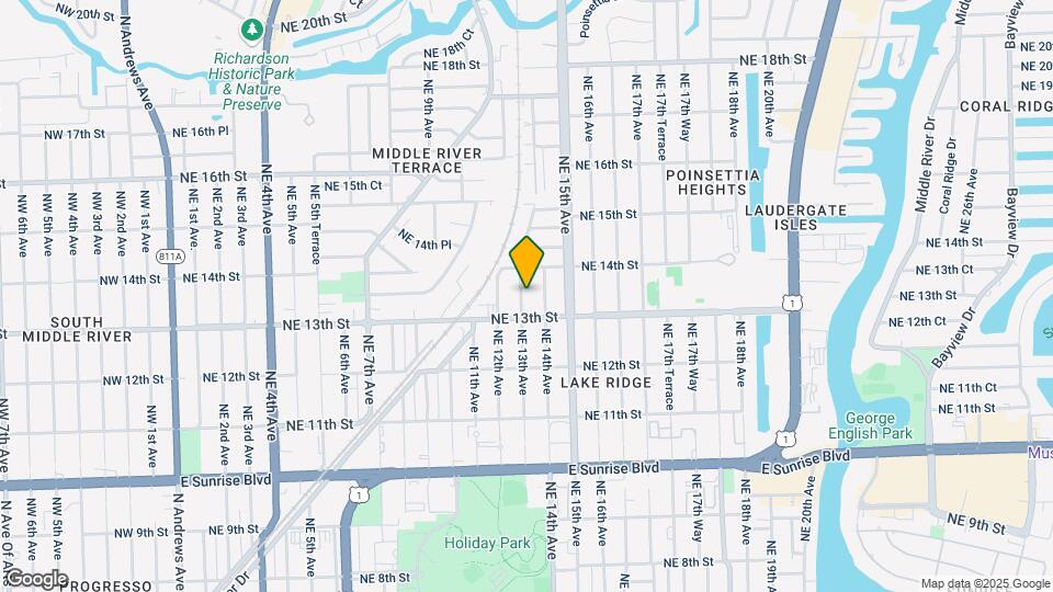 1318 NE 13th Ave Map and Location Details