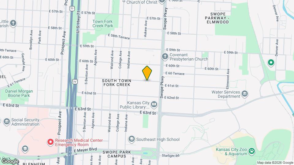 3607 E 61st St Map and Location Details