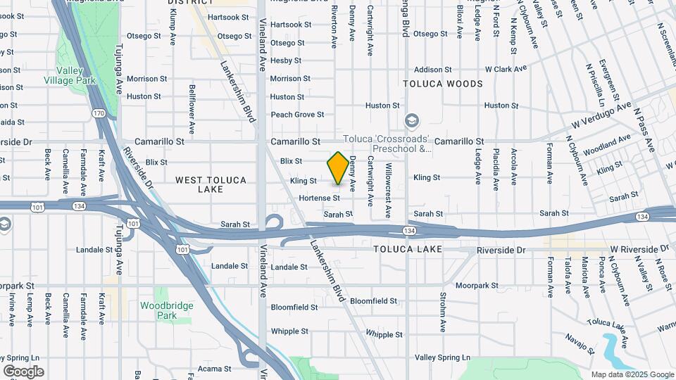10757 Hortense St Map and Location Details