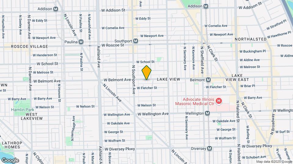 1321 W Belmont Ave, Unit 1 Map and Location Details