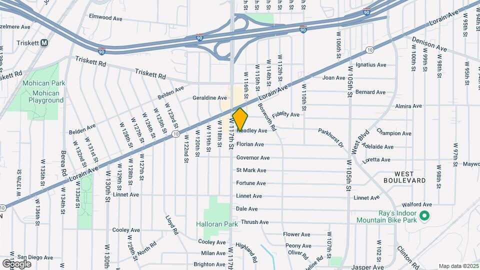11601 Headley Ave Mapa y Detalles de la Ubicación