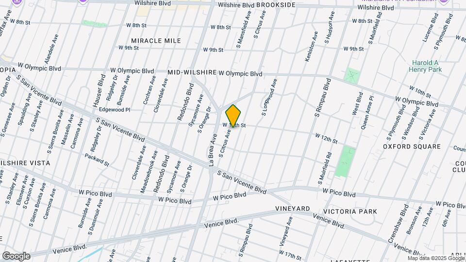 1210 S Citrus Ave Map and Location Details