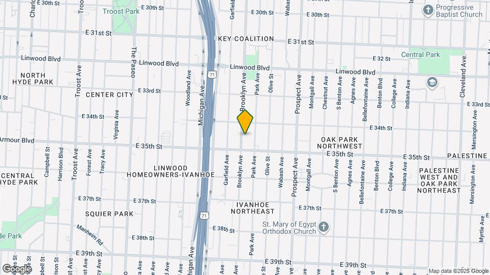 3427 Brooklyn Ave Map and Location Details