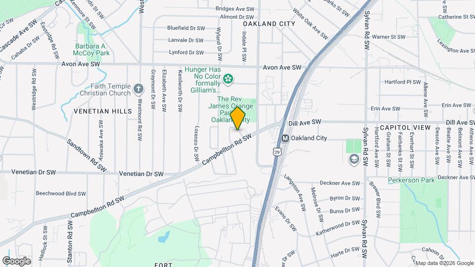 1226 Byewood Ln SW Map and Location Details