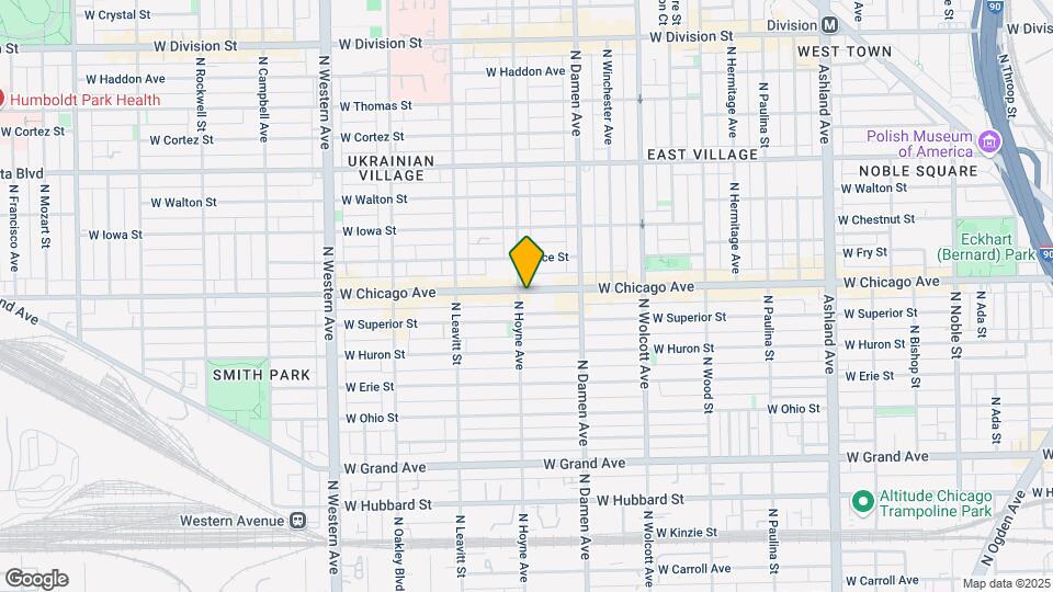 2057 W Chicago Ave, Unit Third Floor Mapa y Detalles de la Ubicación