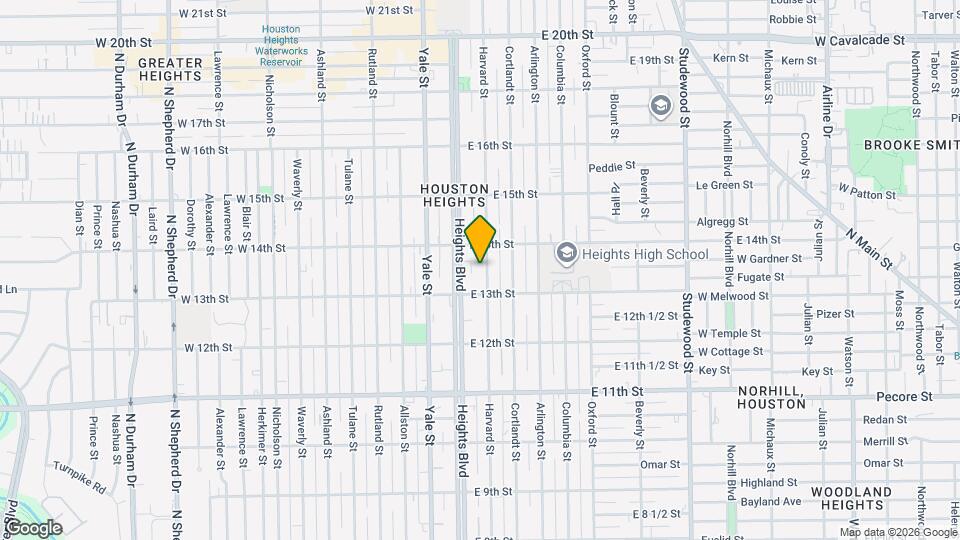 1321 Harvard St Map and Location Details