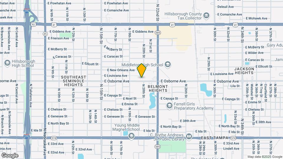 1922 E Osborne Ave Mapa y Detalles de la Ubicación