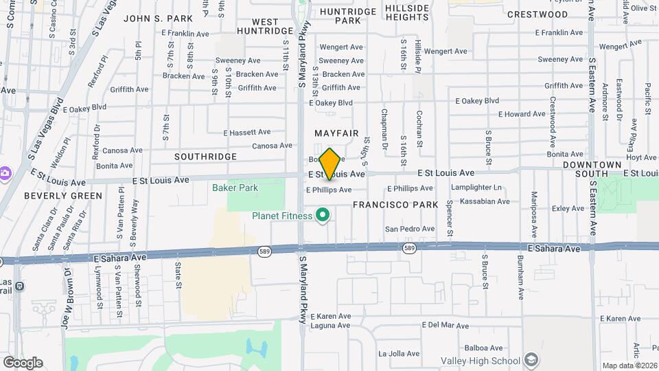 1305 E Phillips Ave Map and Location Details