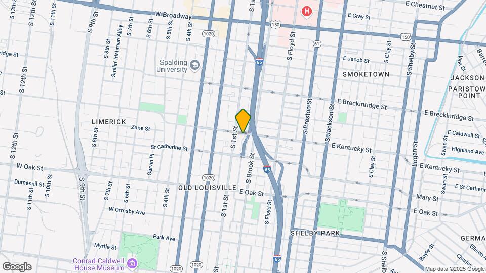 114 E Kentucky St Map and Location Details