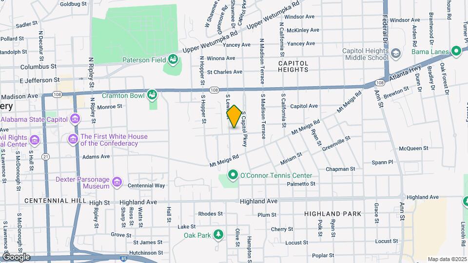 1611 E Washington St Map and Location Details