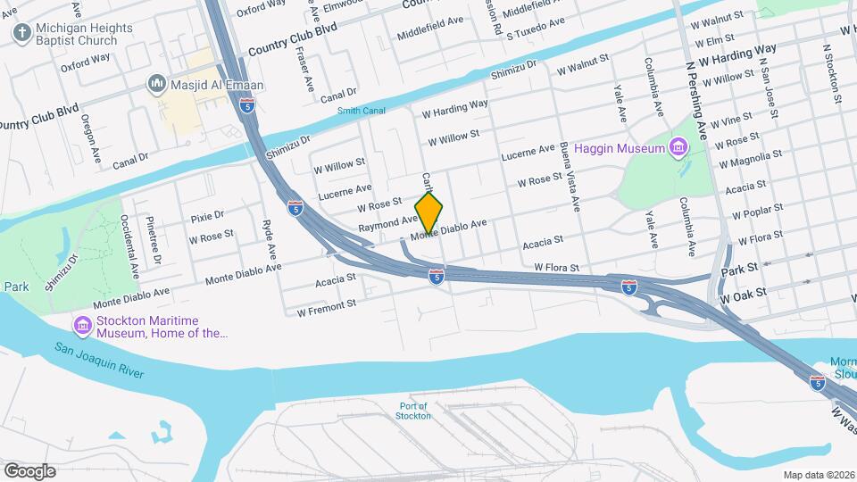 2120 Monte Diablo Ave Map and Location Details