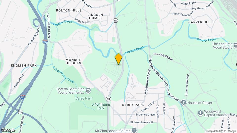 1445 Creekside Cir NW Map and Location Details