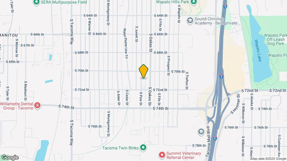 7025 S Pine St Mapa y Detalles de la Ubicación