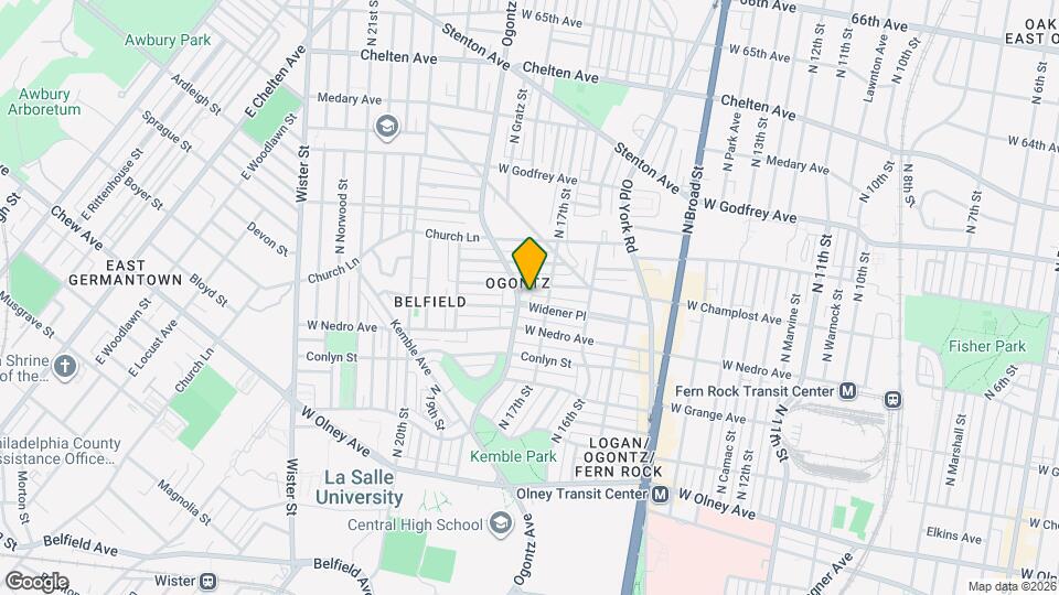 5933 Ogontz Ave Map and Location Details