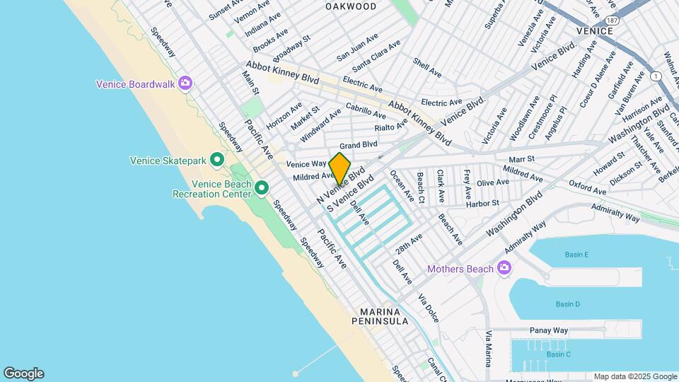 314 N Venice Blvd Map and Location Details