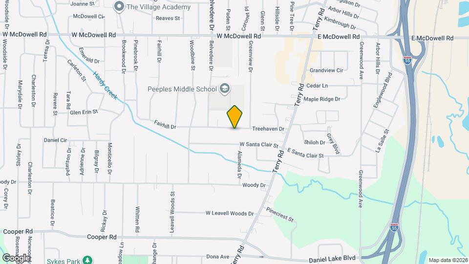 203 Treehaven Dr Map and Location Details