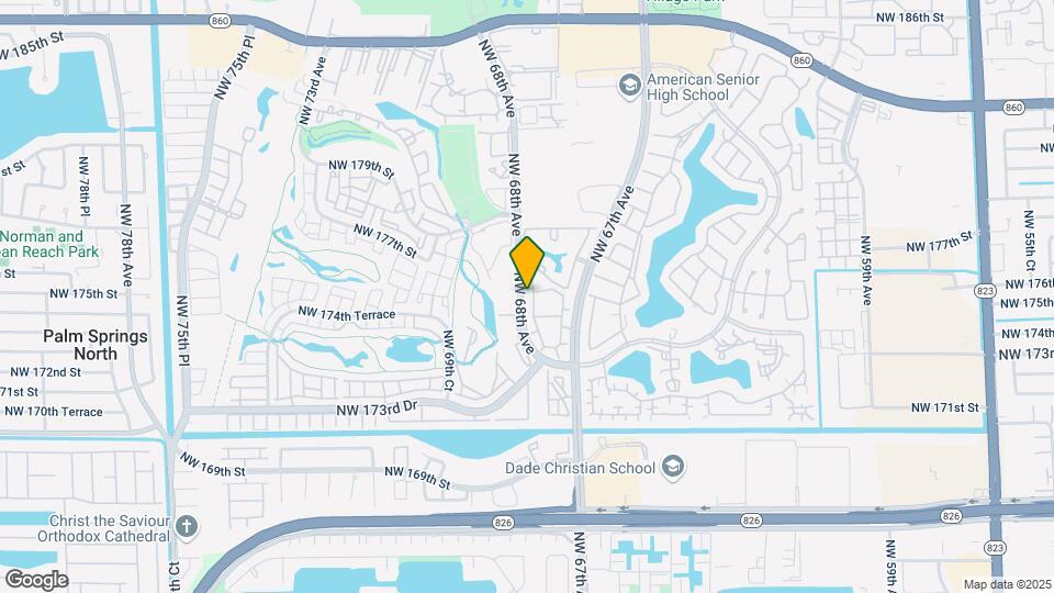 17520 NW 67th Pl Map and Location Details