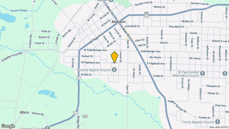 223 W Highland Ave Map and Location Details
