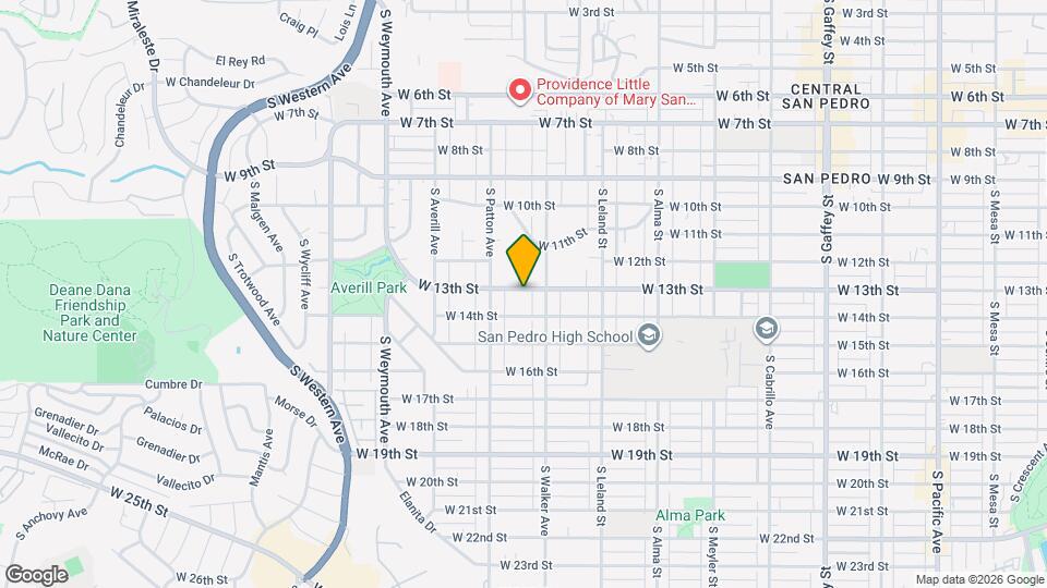 1243 W 13th St Map and Location Details
