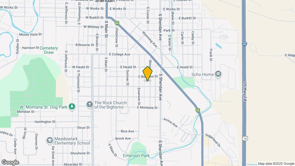 840 Illinois St Map and Location Details