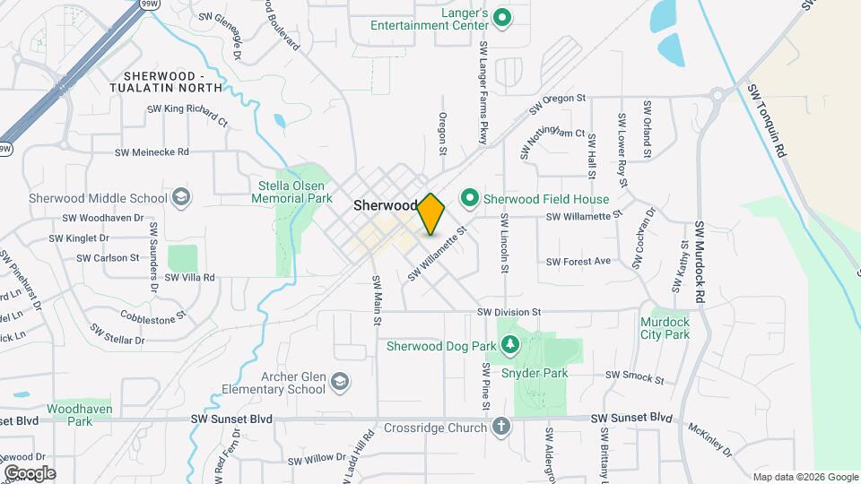 15750 SW Willamette St Mapa y Detalles de la Ubicación