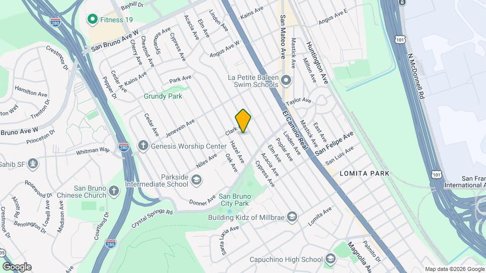 364 Cypress Ave Map and Location Details