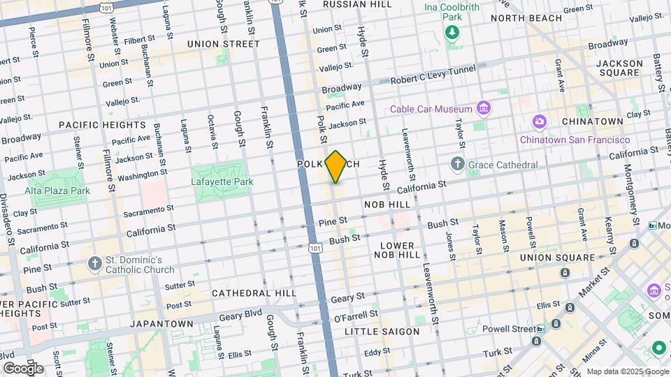 1538 Polk St Map and Location Details
