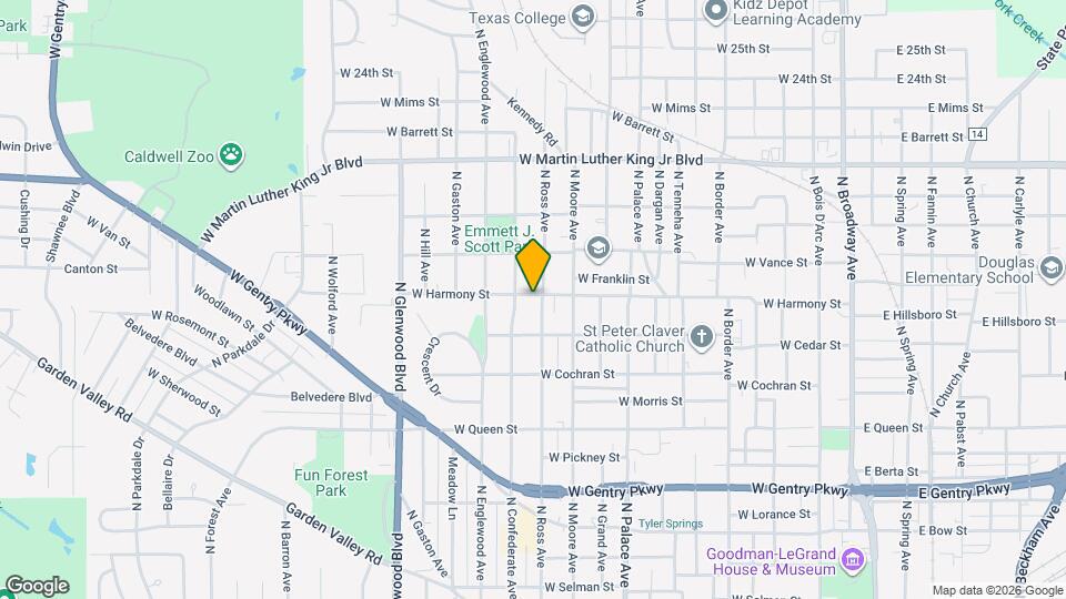 1522 N Ross Ave Map and Location Details